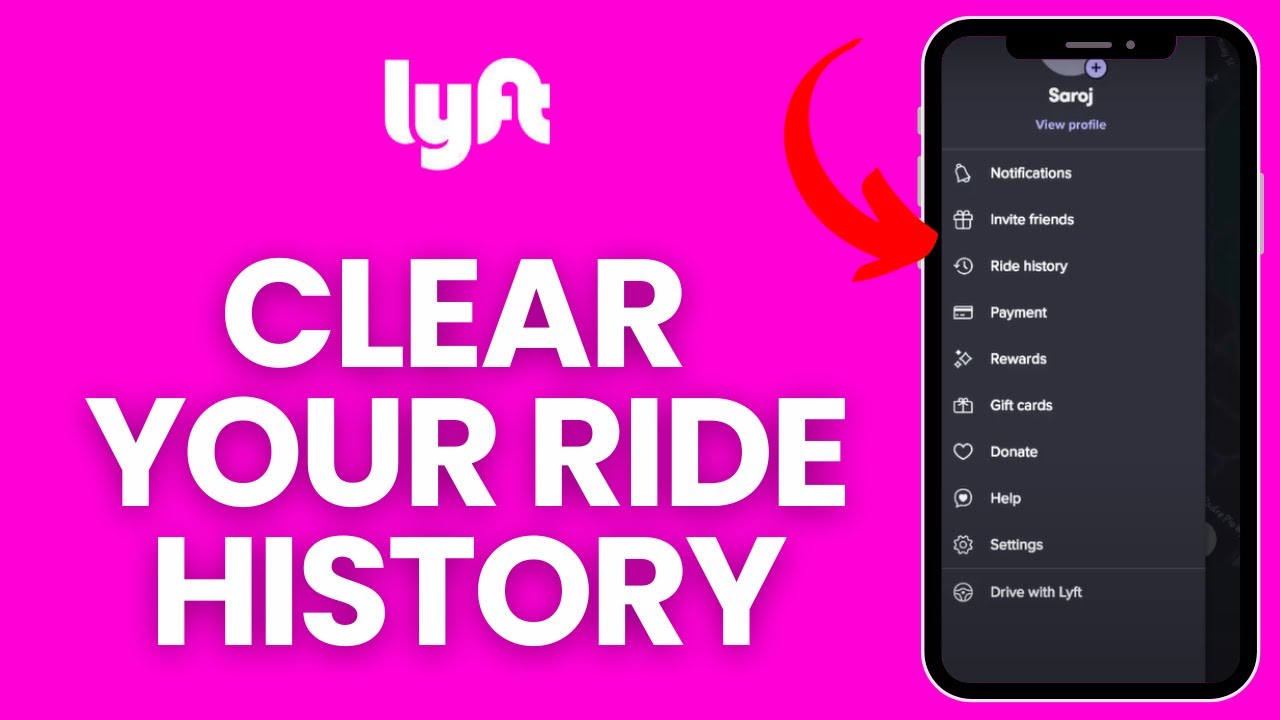 How to Clear Your Lyft Ride History? Clean Your Lyft Ride History on Android 2024