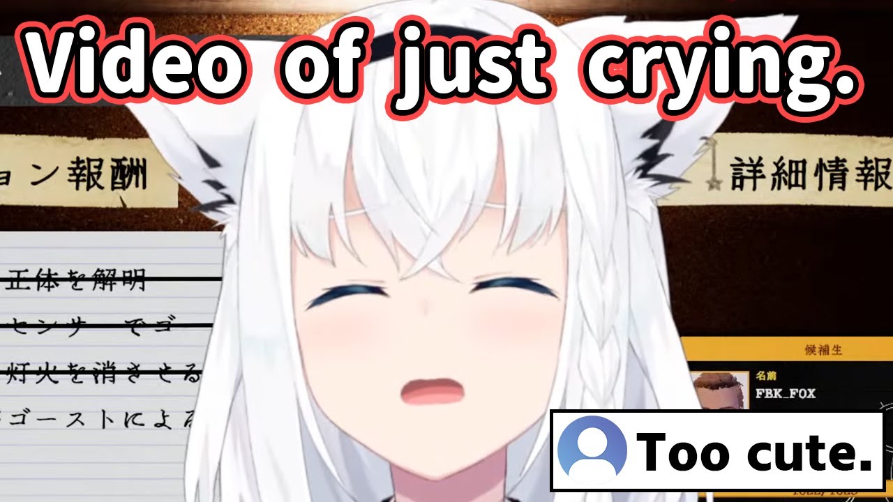 Fubuki crying is too cute.【Hololive | Eng Sub】