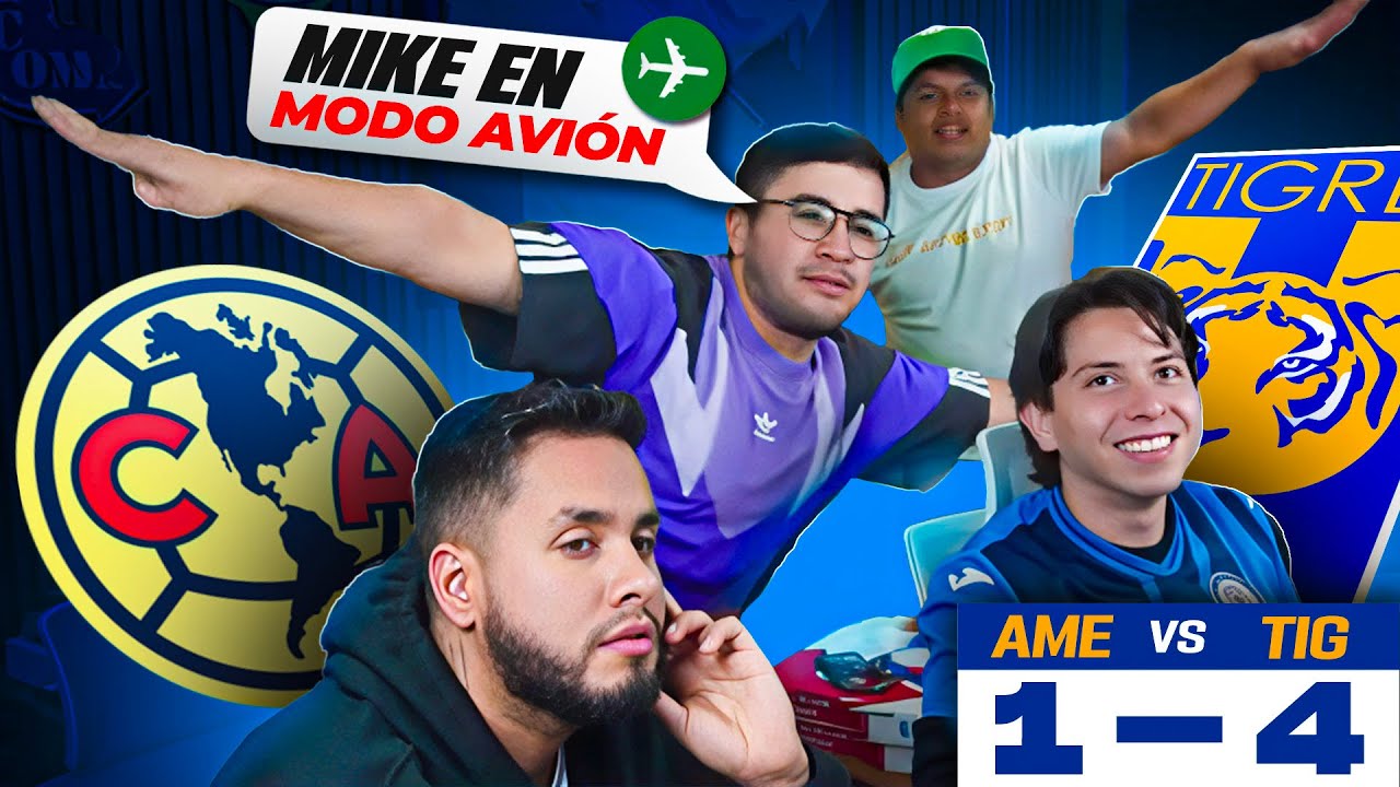 HUMILLACIÓN!!! REACCIÓN AL PARTIDO AMÉRICA vs TIGRES (1-4) 