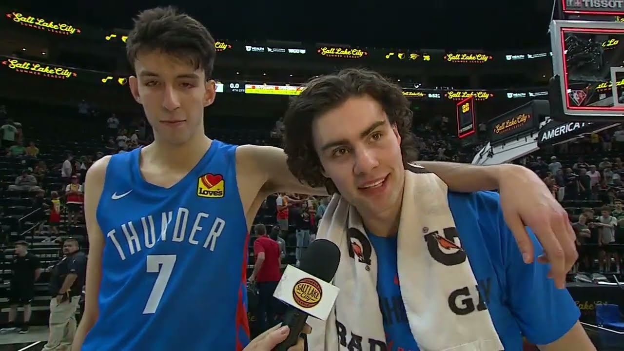 Chet Holmgren would only do the interview if Josh Giddey joined