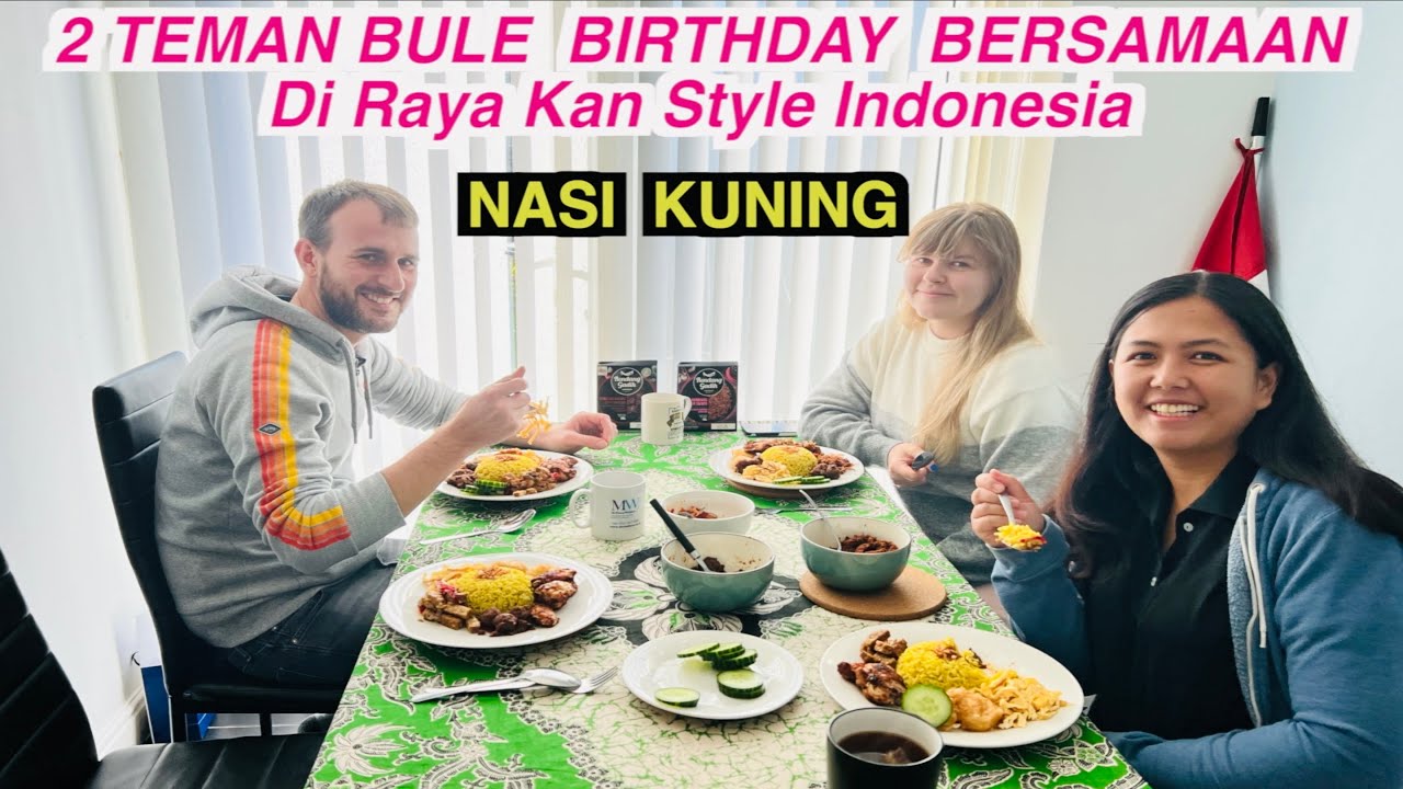 Sylwia & Karl Pertama Kali Makan Nasi Kuning Buatan Inun Di Hari Ultah