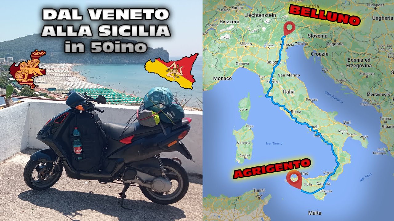 3000km in 50ino - Giro d'Italia con un Piaggio NRG - Dal Veneto alla Sicilia, Estate 2022
