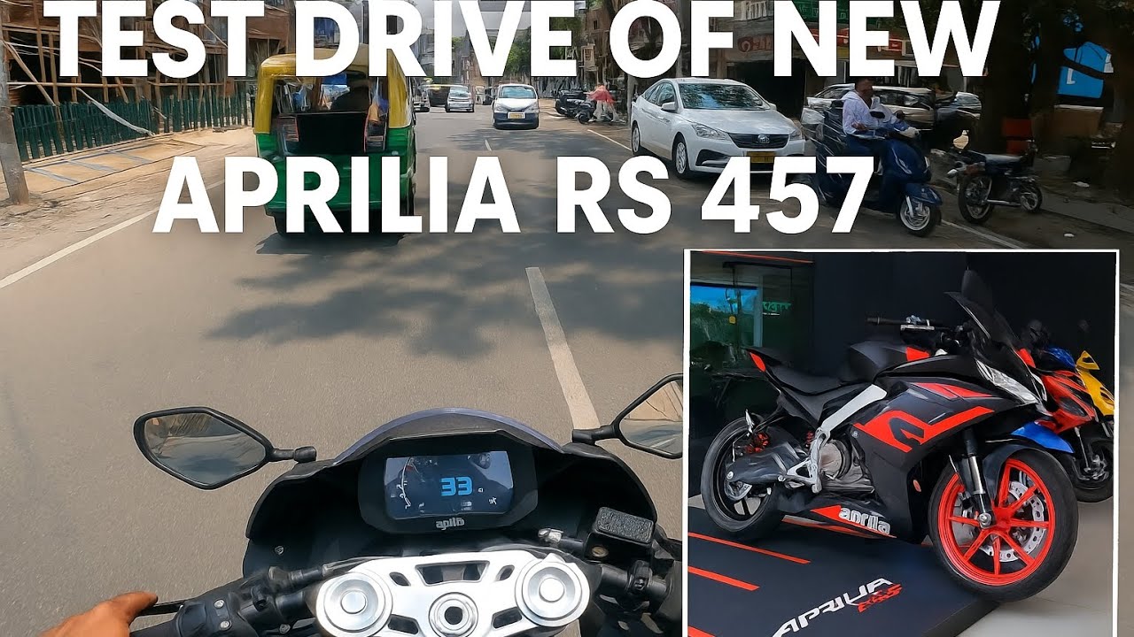 Test ride on Aprilia RS 457 And very powerful bike in its segment
