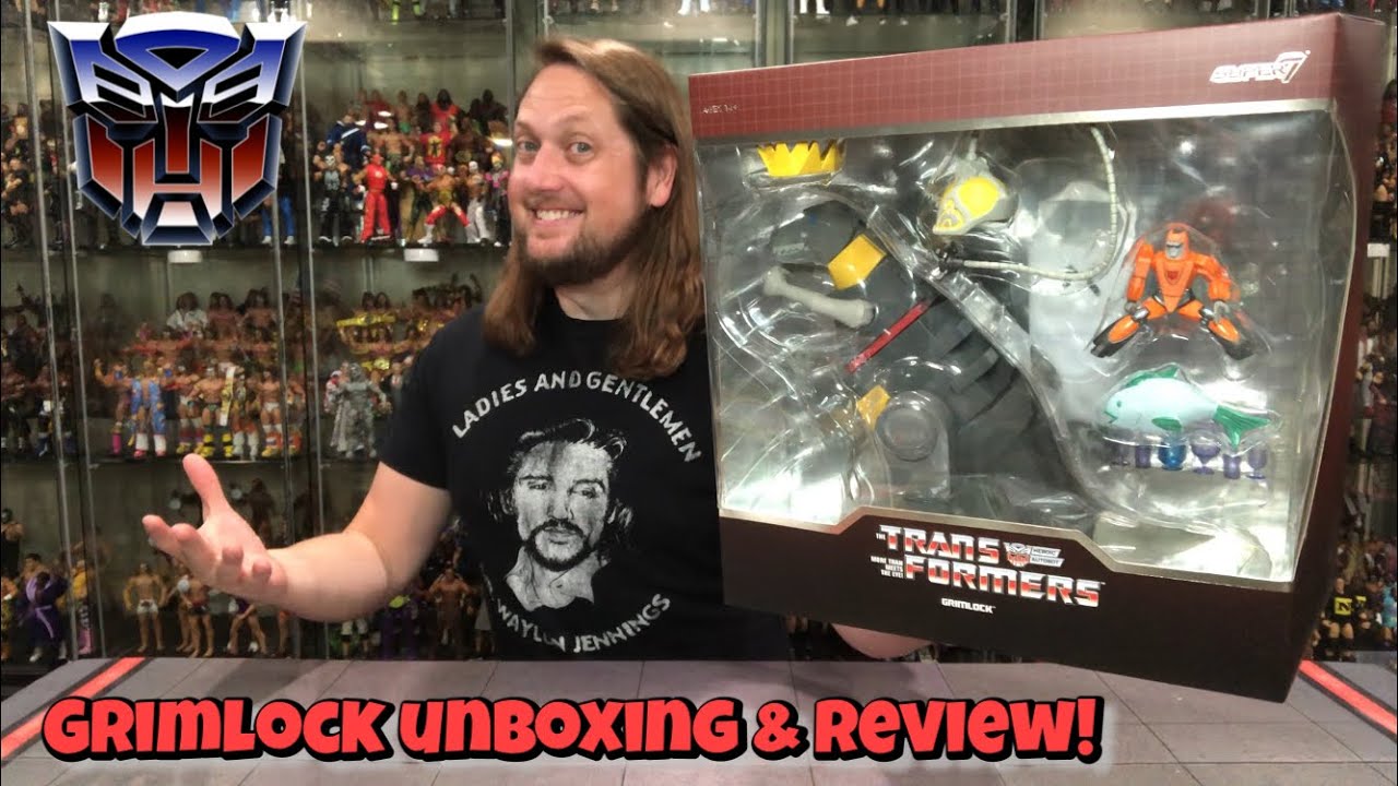 Grimlock Transformers Super 7 Ultimate Edition Unboxing & Review!