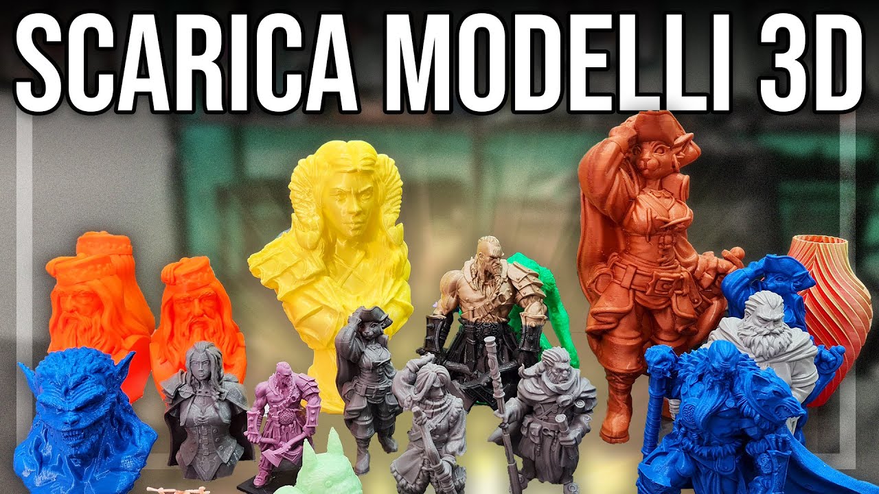 La guida definitiva per trovare MODELLI 3D per le vostre STAMPE 3D