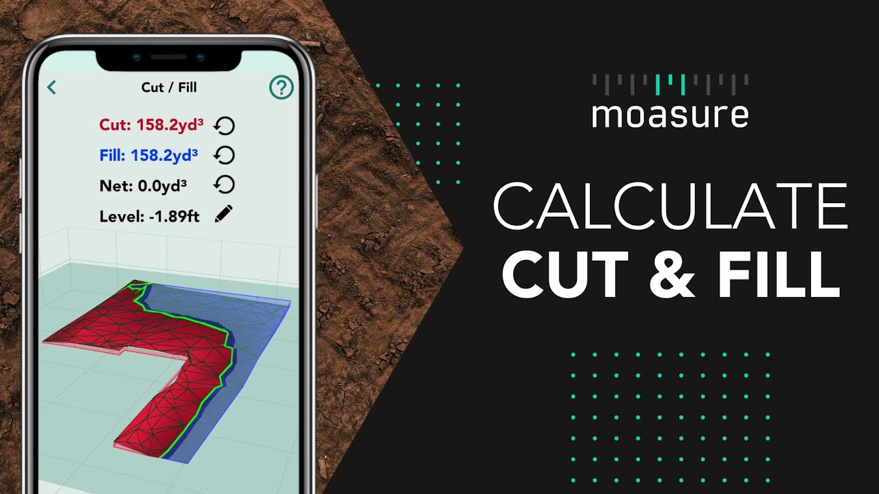 Moasure: Site Leveling with Cut & Fill Tool