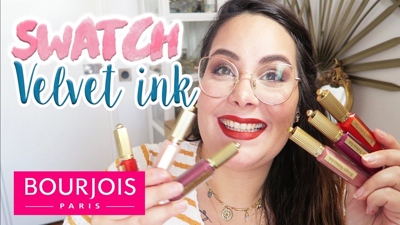 NOUVEAUX: Swatch portés 19 ROUGES VELVET INK de Bourjois