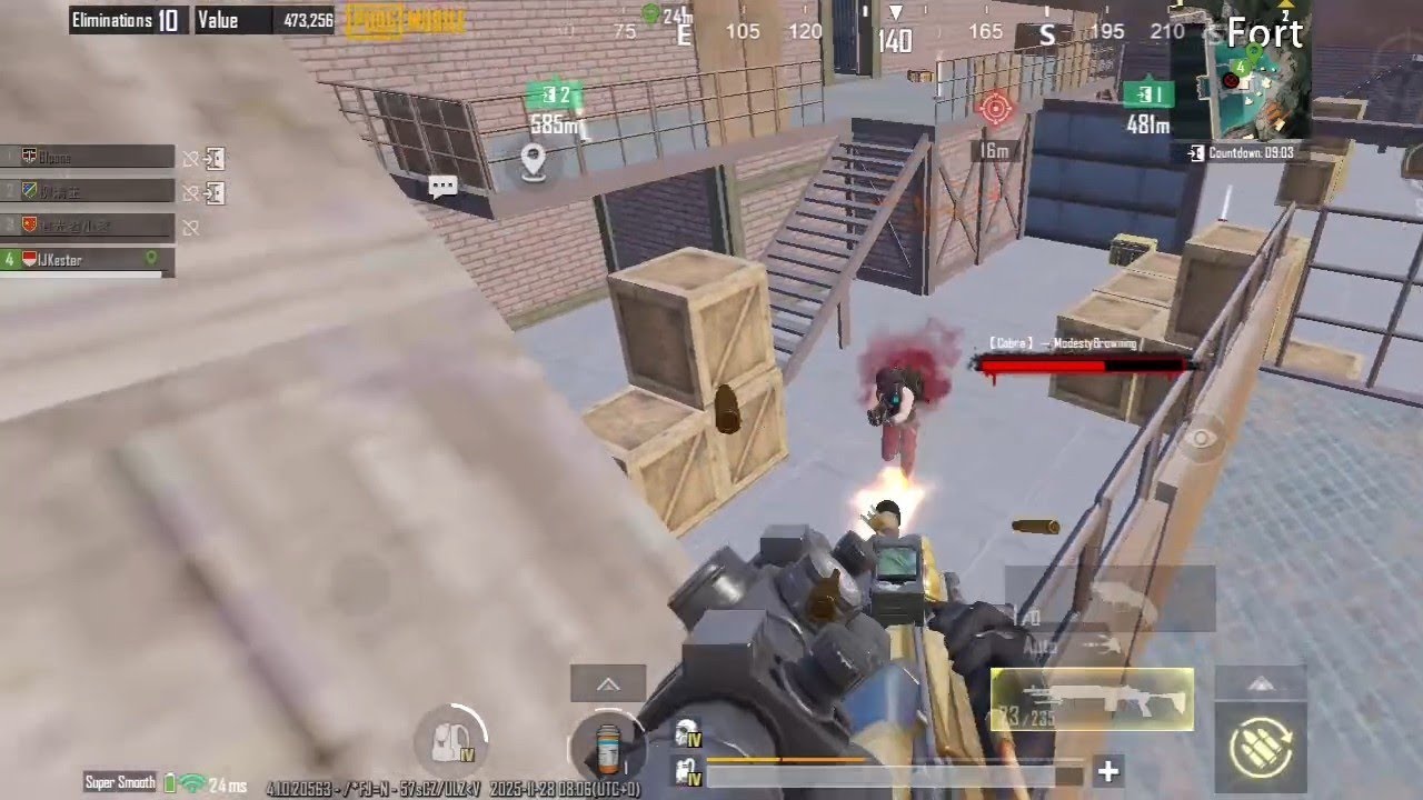 C9S27 | Frontline Confrontation &ndash; Basic | Classic Metro Royale: Chapter 29 | Squad TPP [PUBGM 4.1]