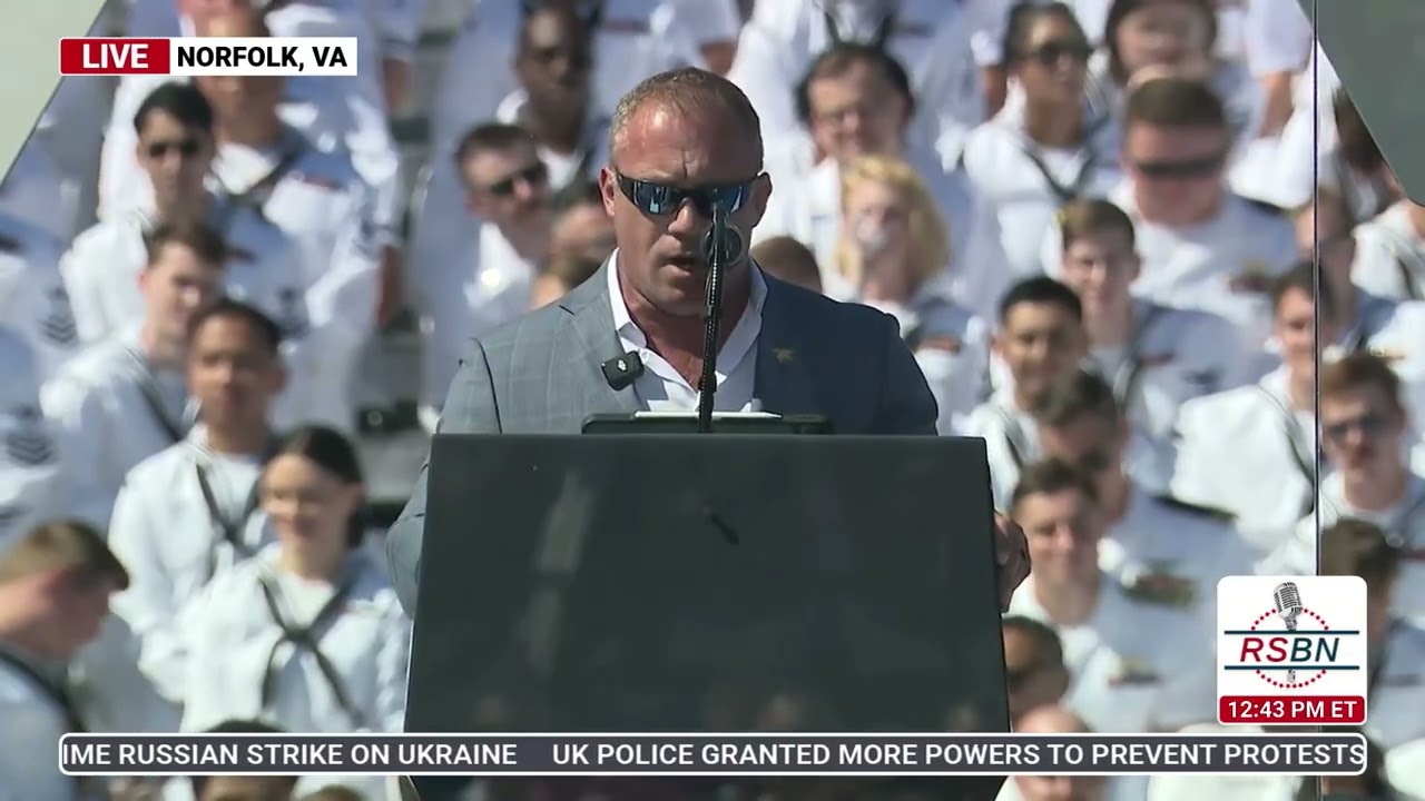 WATCH: Retired NAVY SEAL Christopher Wyllie Delivers Remarks at Navy 250 Celebration - 10/5/25