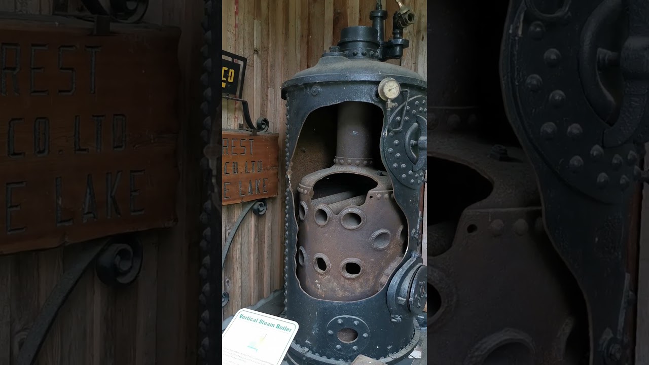 Vertical Steam Boiler from Old Logging Train