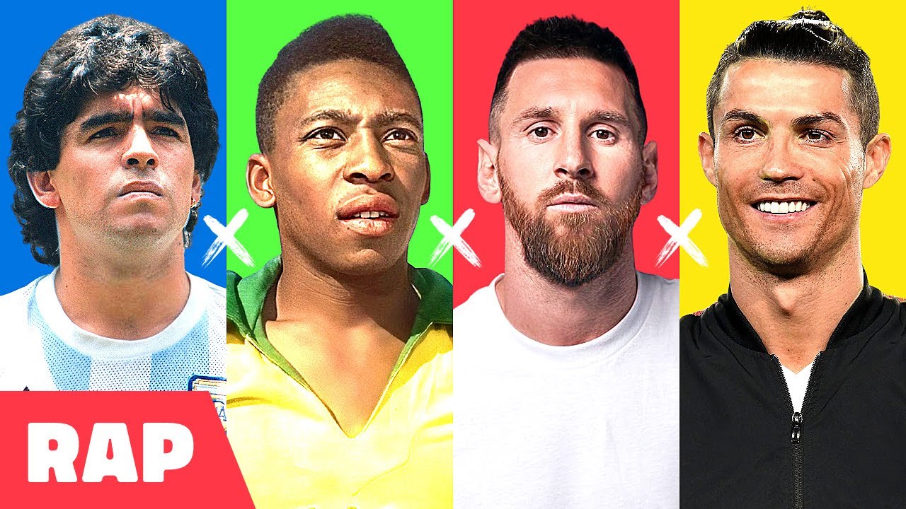 ♫ Pelé x Maradona x Cristiano Ronaldo x Messi | BATALHA DE GIGANTES