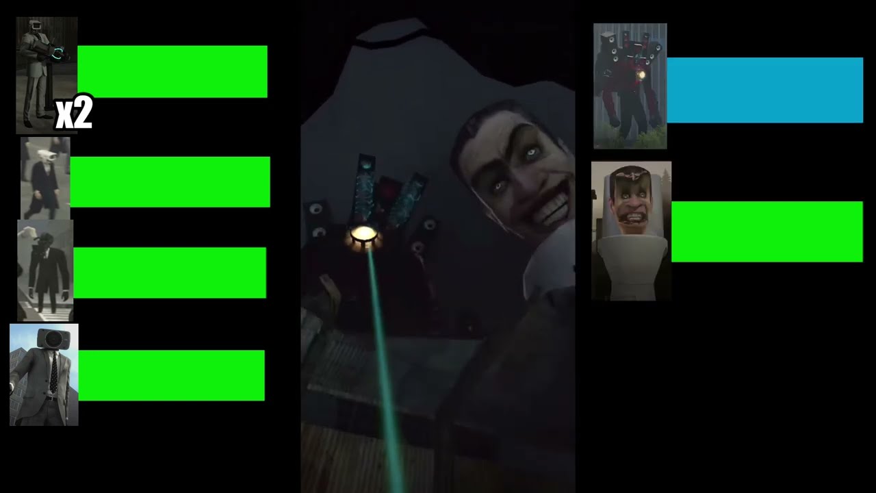 Skibidi ￼Toilet All episodes but less with healthbars ￼