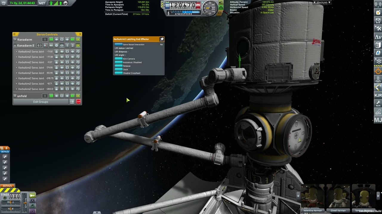 Demonstration of Infernal Robotics - Connection System for KSP1