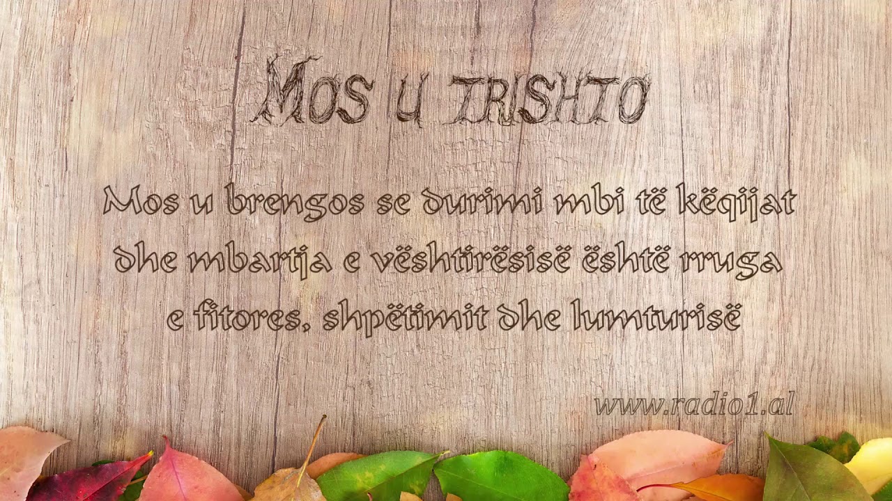 Mos u Trishto    Mos u brengos se durimi .... 15