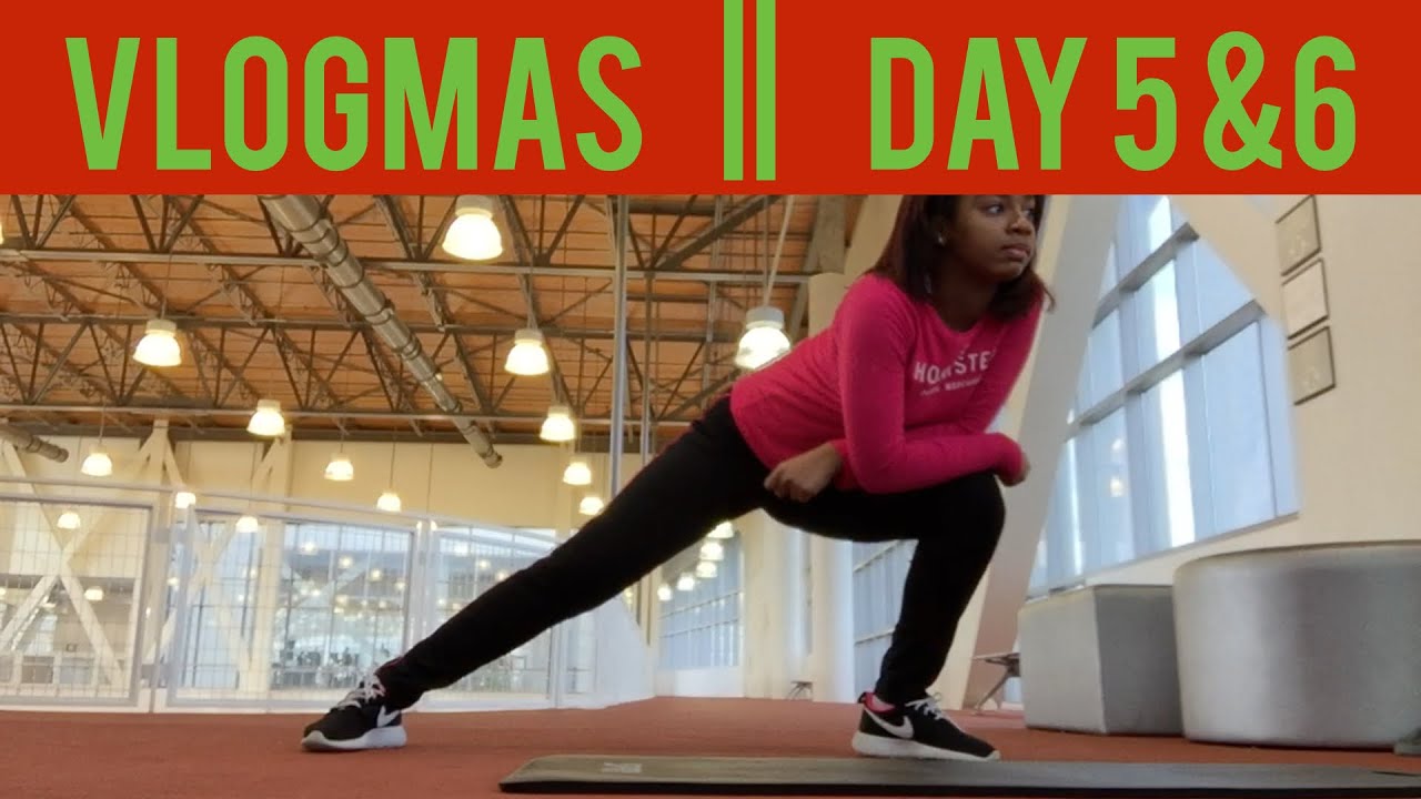 VLOGMAS DAY 5 & 6 | Grindin' at the Gym (College Vlog)