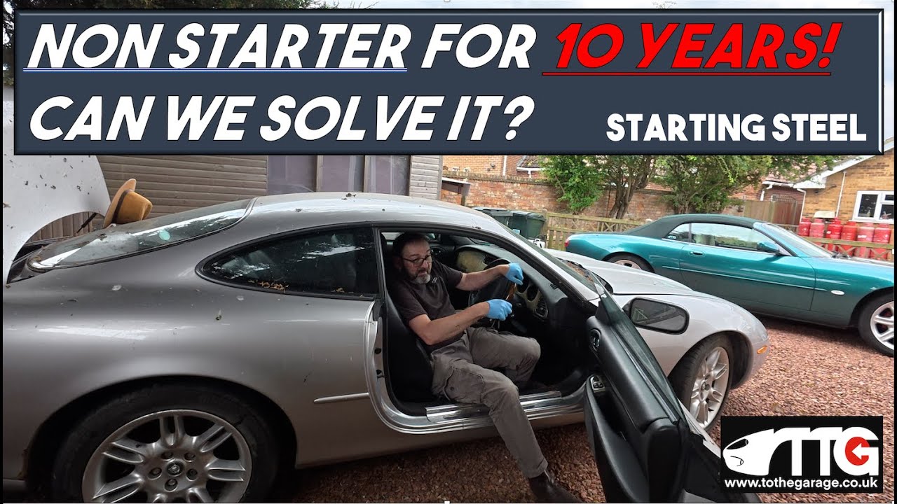 Starting 'Steel' the broken Jaguar xk8. No one has been able to start in TEN years! Lets do this!