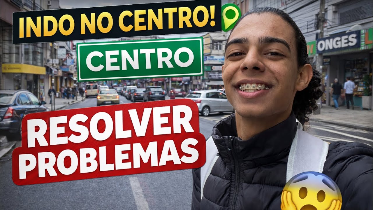 MESMO COM O TEMPO RUIM, TIVE QUE IR NO CENTRO !!!
