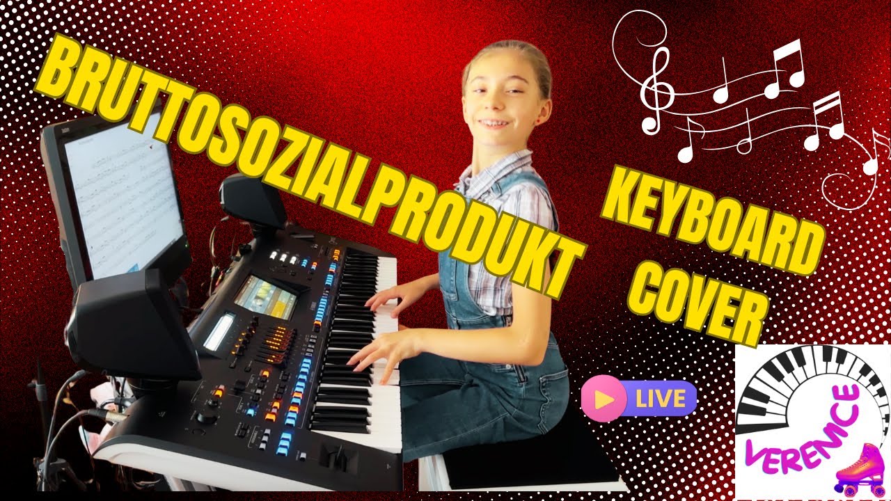 Bruttosozialprodukt Keyboard Cover 🎹 | Geier Sturzflug | Verenice Heitsch (9 Jahre) | Yamaha Genos 2