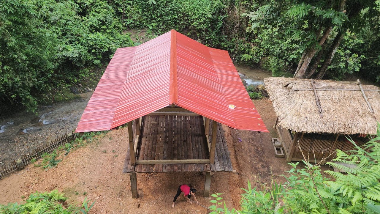 130 days to build a farm with cement and wood | Lý Thị Viện