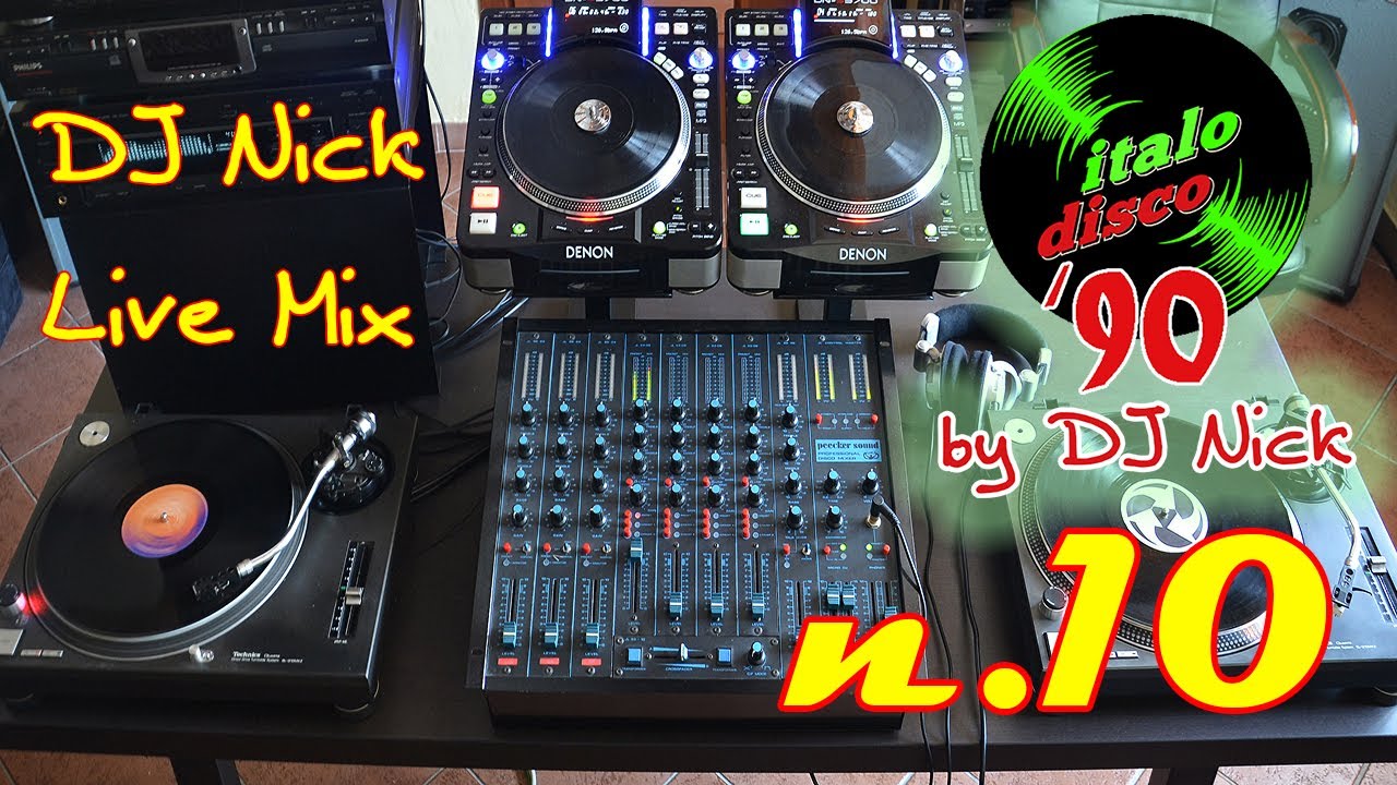 DJ NICK 90's Vinyl Italo-Disco Mix live 10