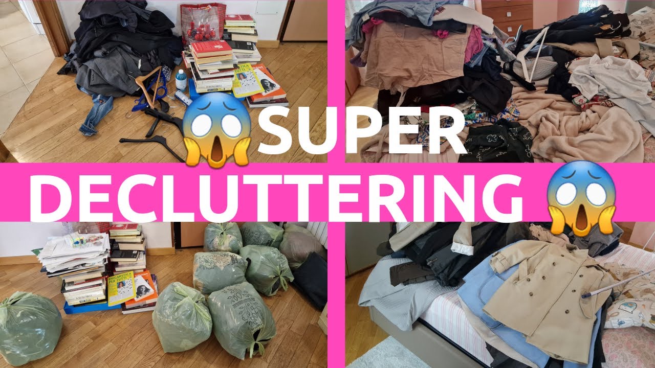 sentirsi LEGGERI eliminando il superfluo😱SUPER DECLUTTERING😱😁