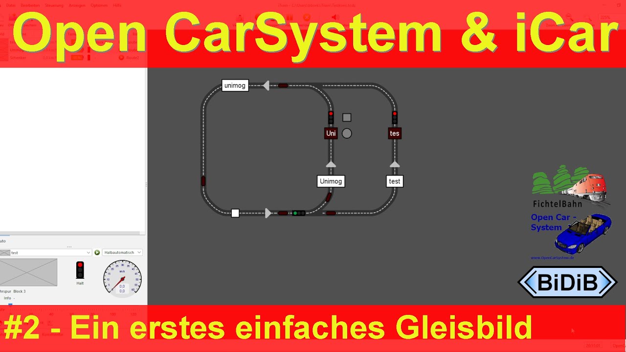Steuerung Open-CarSystem mit iCar #2 | Ein erstes Gleisbild erstellen
