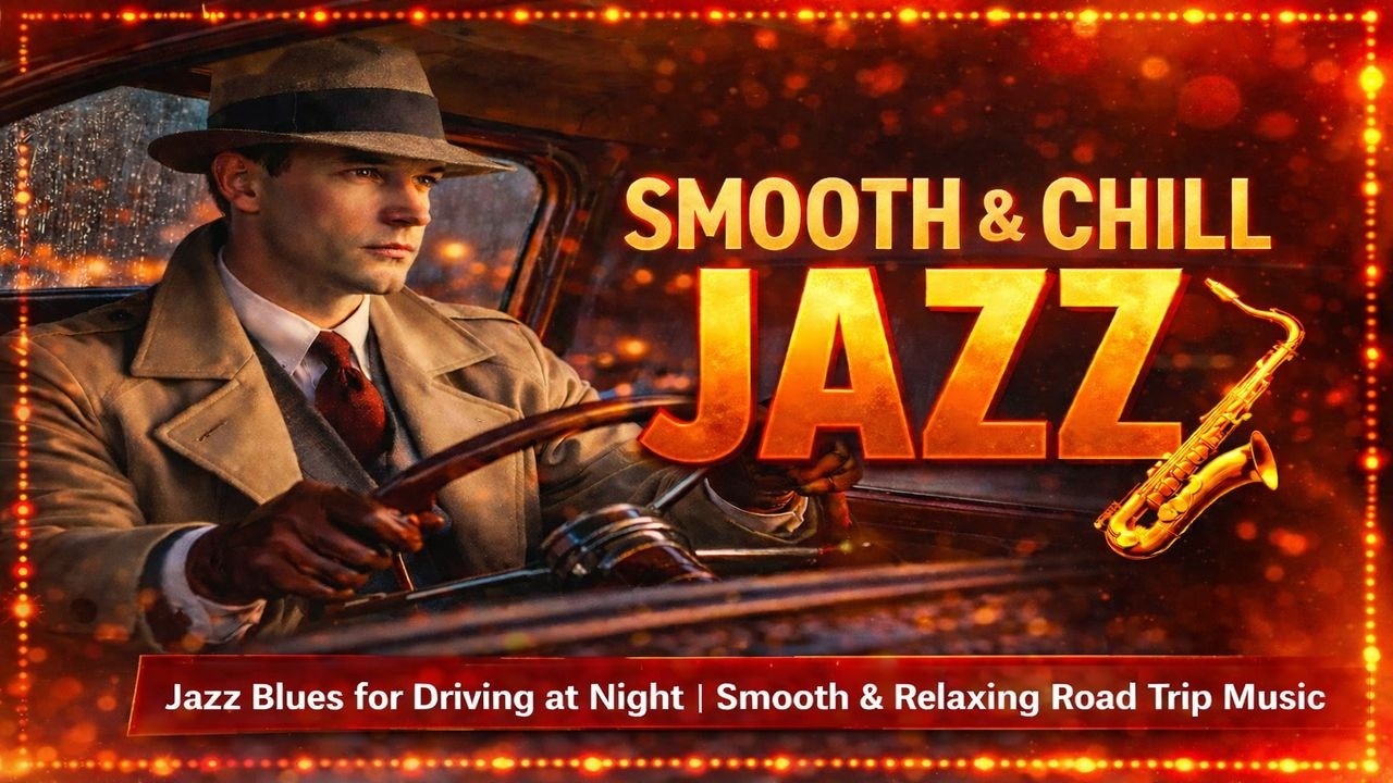Jazz Blues for Driving at Night | Smooth & Relaxing Road Trip Music