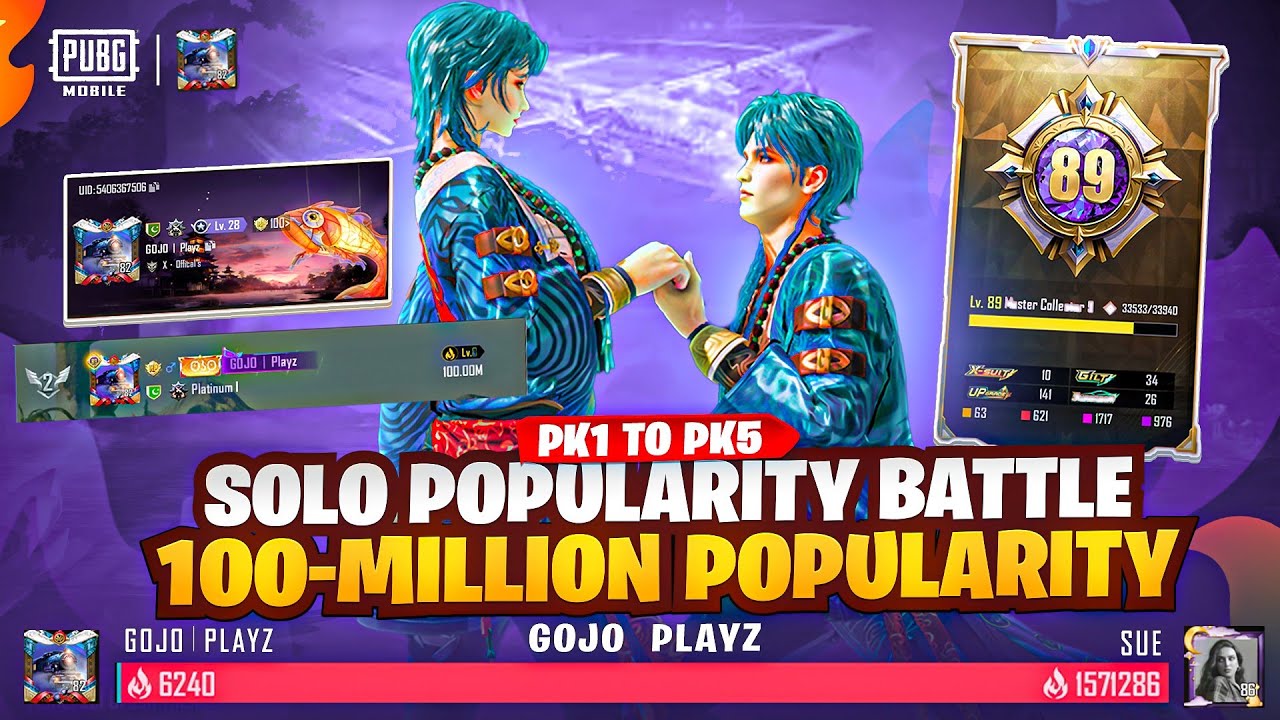 Solo Popularity Battle | PK1 to PK5 Rewards | 100-Million Popularity🤯 | How to Win Popularity Battle