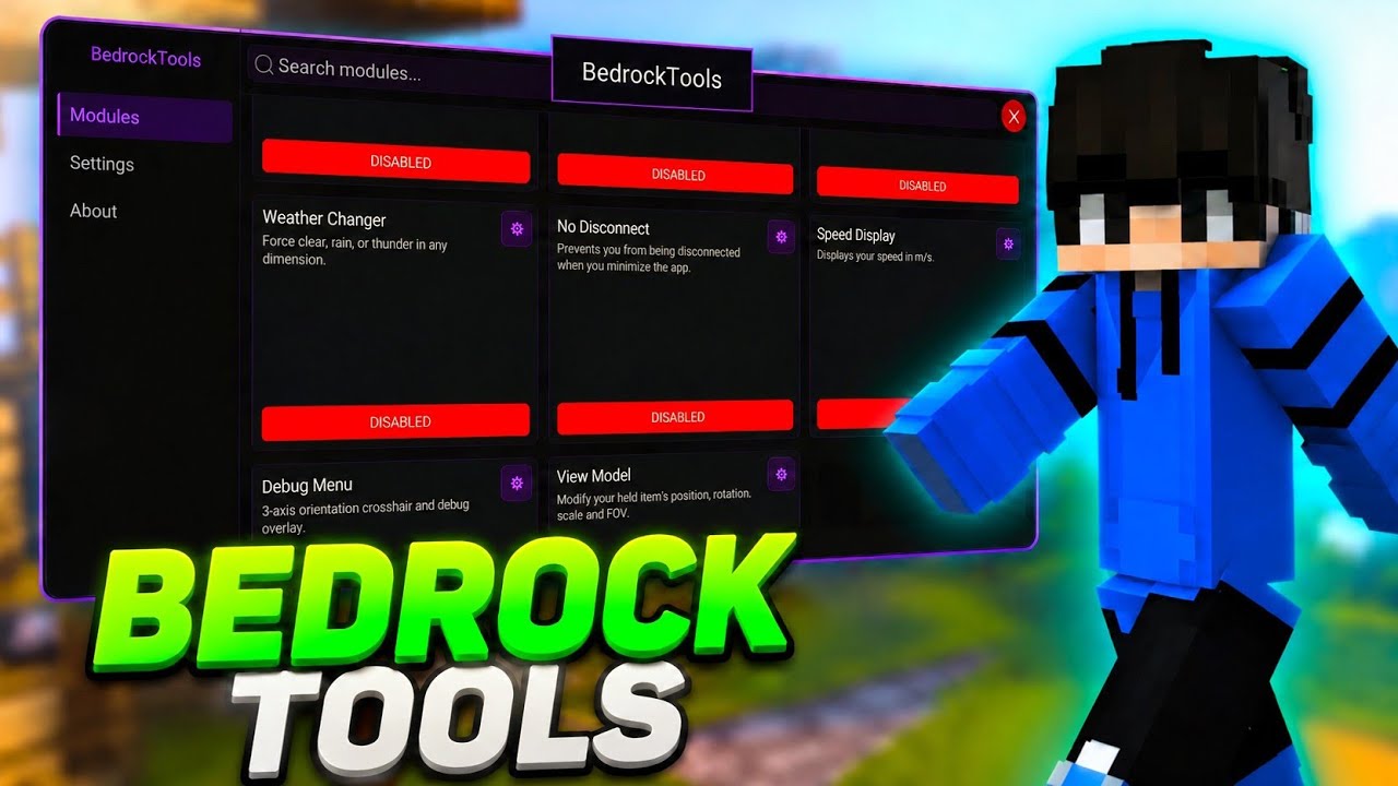 BedrockTools For MCPE 26.30 | BEST Utility Tool Mod | LeviLauncher For Minecraft 