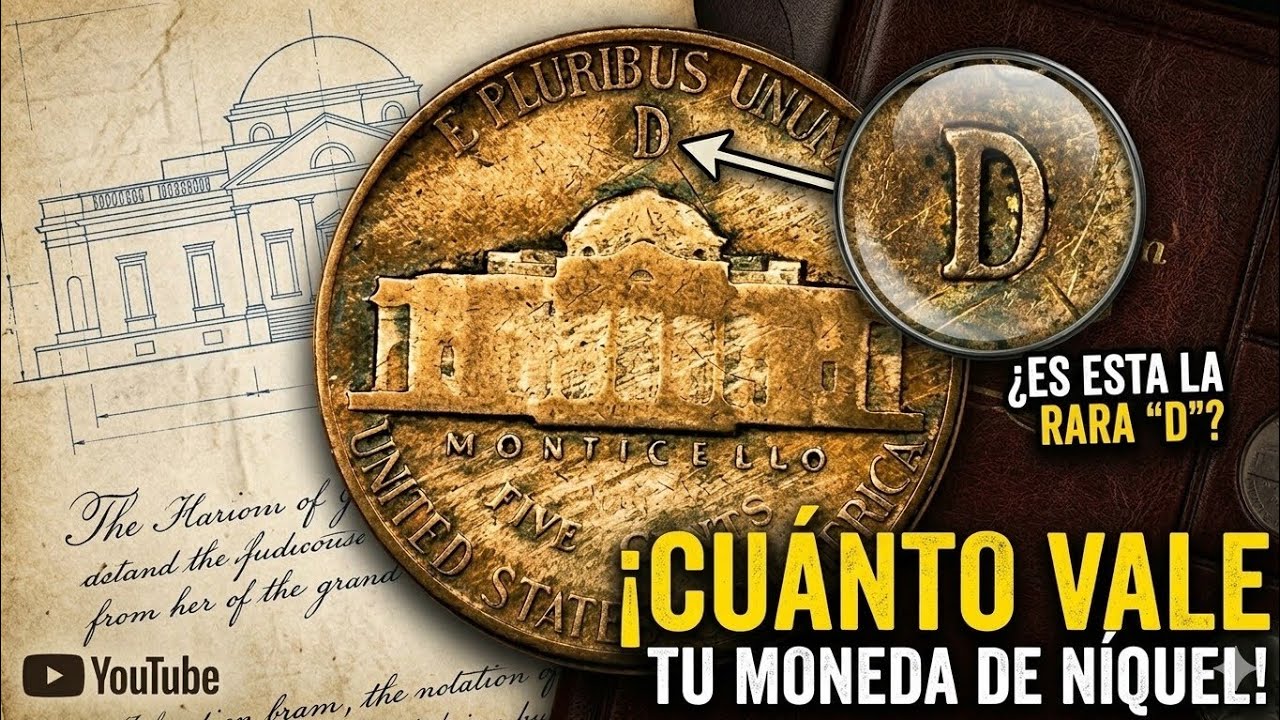¿Jefferson Nickel de $1,000,000? ¡Raras Monedas Monticello de 5 Centavos que Debes Buscar!