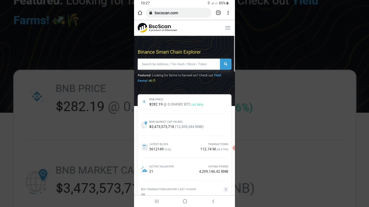 How to get Contract Address of any BEP20 Token on Binance Smart Chain