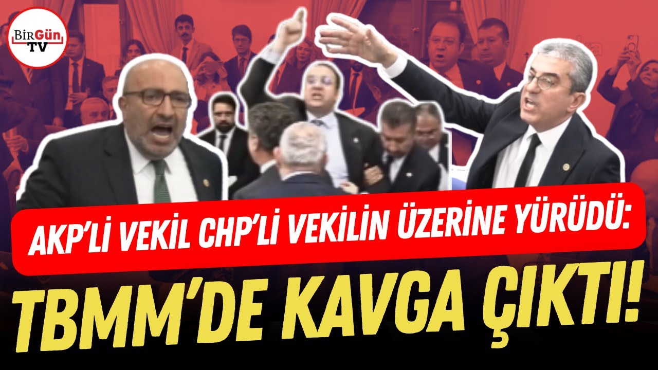 TBMM’de kavga: AKP’li vekil “şerefsiz” dedi CHP’li vekilin üzerine yürüdü: “OTUR ULAN YERİNE!”