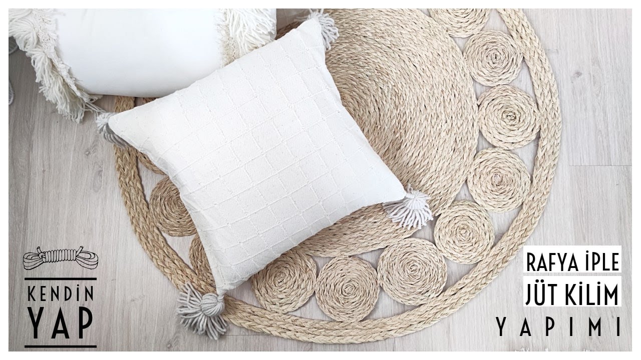 Jüt Kilim Yapımı // Kendin Yap! DIY Jute Rug #Evdekal #Stayhome