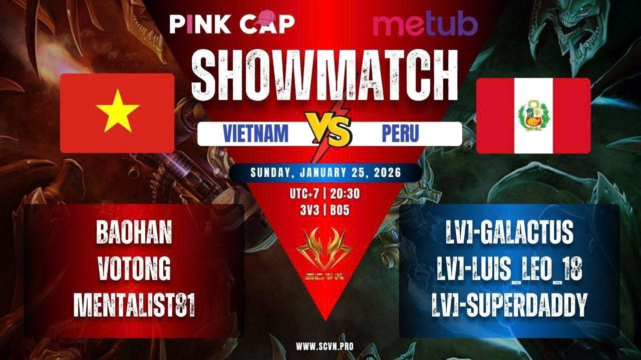 [Live] Showmatch giao lưu quốc tế Vietnam vs Peru - Fastest map 3 vs 3 (BO5)