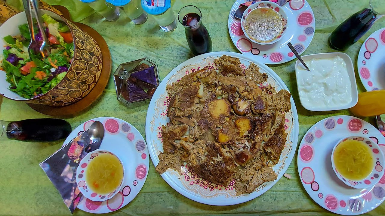 فطور ثامن ايام شهر رمضان🌙ألذ مقلوبة في رمضان