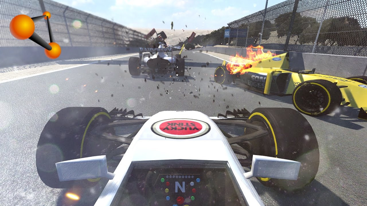 BeamNG.Drive - Formula R Onboard Crash Compilation (F1)