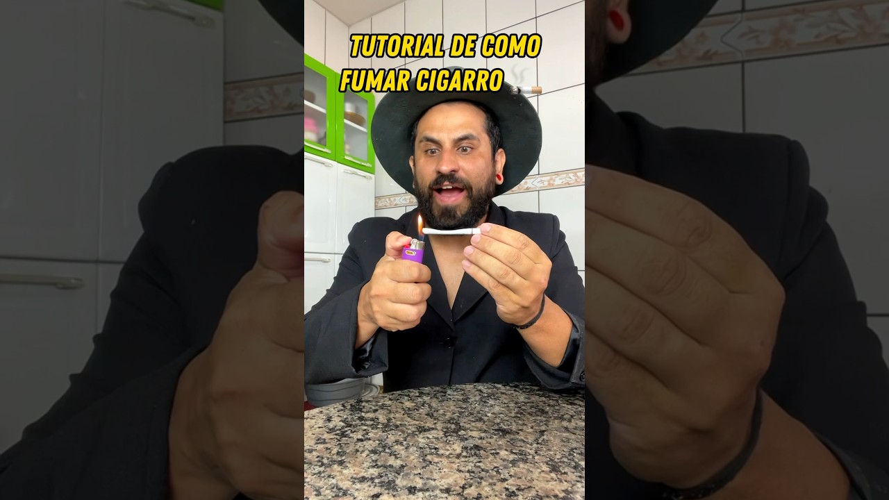 COMO FUMAR CIGARRO 🚬 #z&eacute;botinha #humor #comedia #20k #tutorial #entertainment