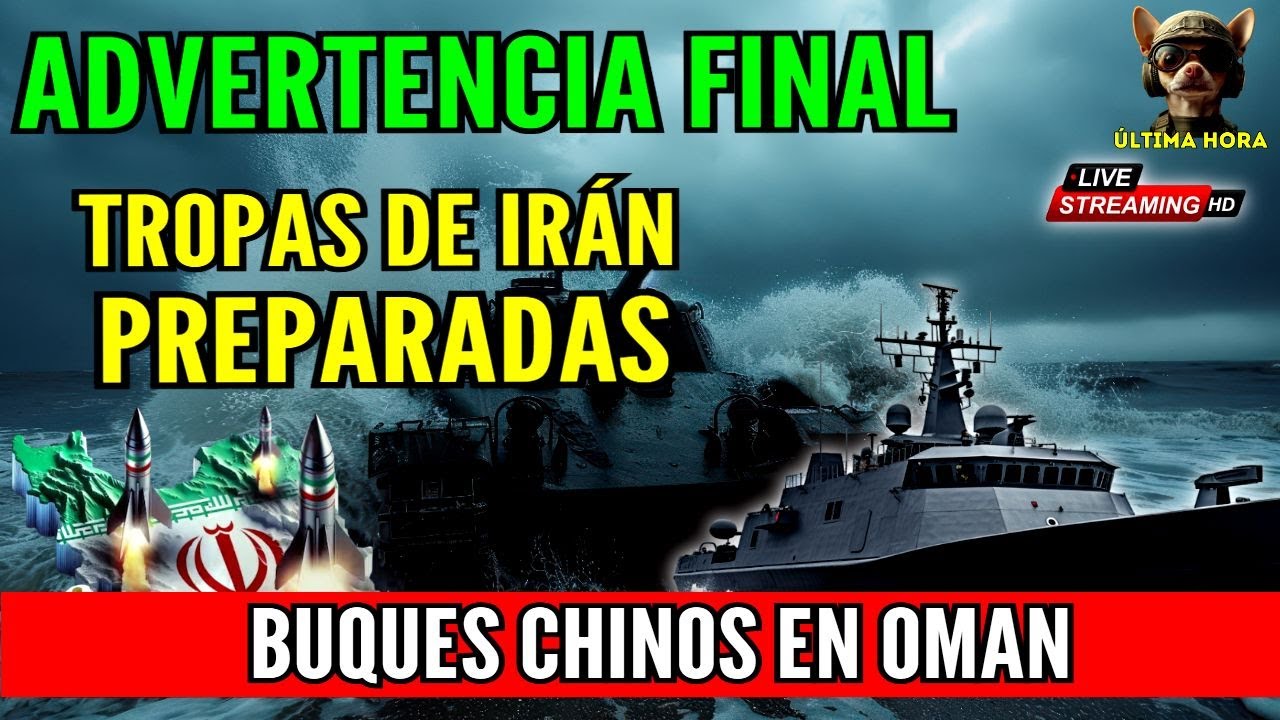 IR&Aacute;N URGENTE 🔴BUQUES CHINOS PREPARADOS EN ORMUZ LA GUERRA PUEDE COMENZAR JRENTRECOMILLAS