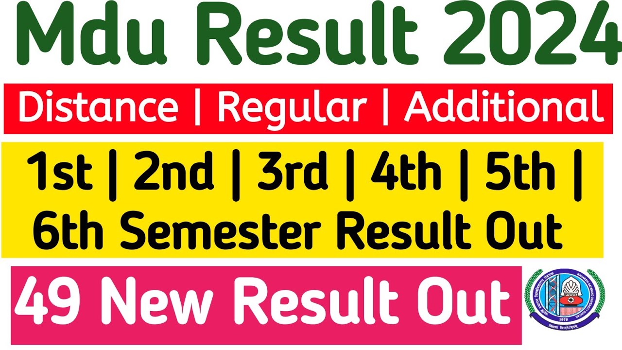 Mdu Ba Distance Result Out 2024 | Mdu Bcom Distance result out 2024 | Mdu Ba Additional Result out