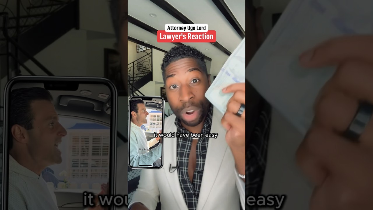 Man finds an interesting way to use prop money. Guilty or Not Guilty? Attorney Ugo Lord reacts!