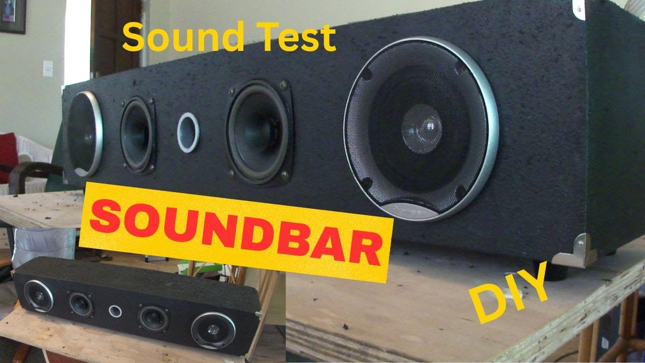Making a Soundbar with 4 speakers on a 2 channel amplifier.