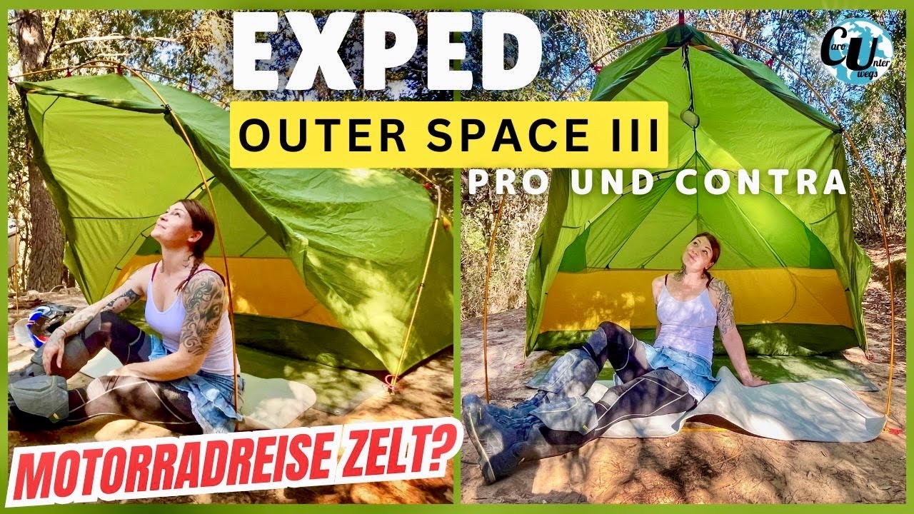 ZELT für Motorradreisen PR€IS, PRO & CONTRA | EXPED Outer Space 3