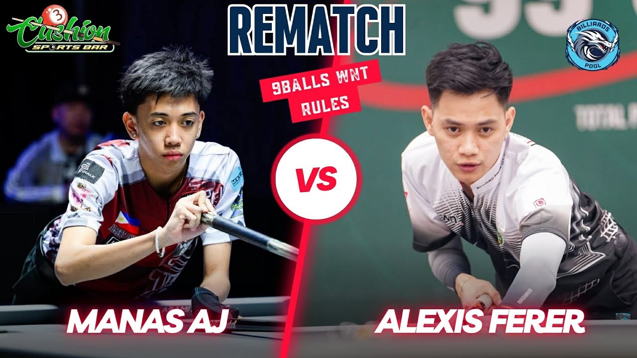 FULL MATCH | AJ MANAS VS ALEXIS FERER | 9 BALLS WNT RULES | RACE 18