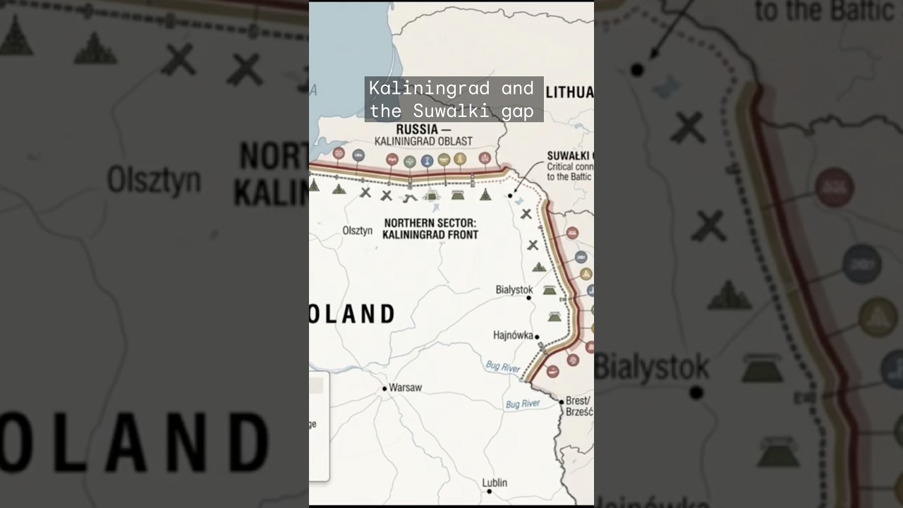 Kaliningrad and the Suwalki gap #geopolitics #poland #nato #russia #ww3 #war #ukraine