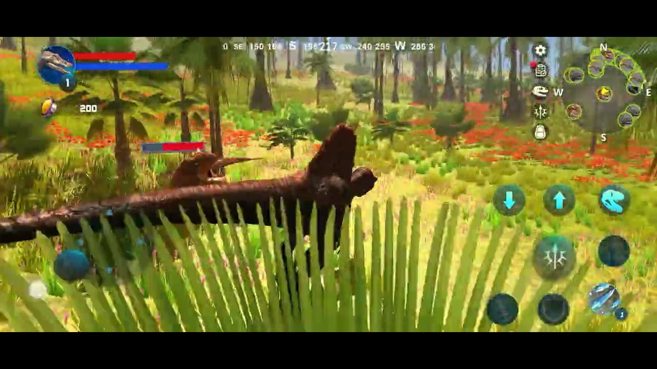 spinosaurus vs carnotsaurus in spinosaurus simulator!!!