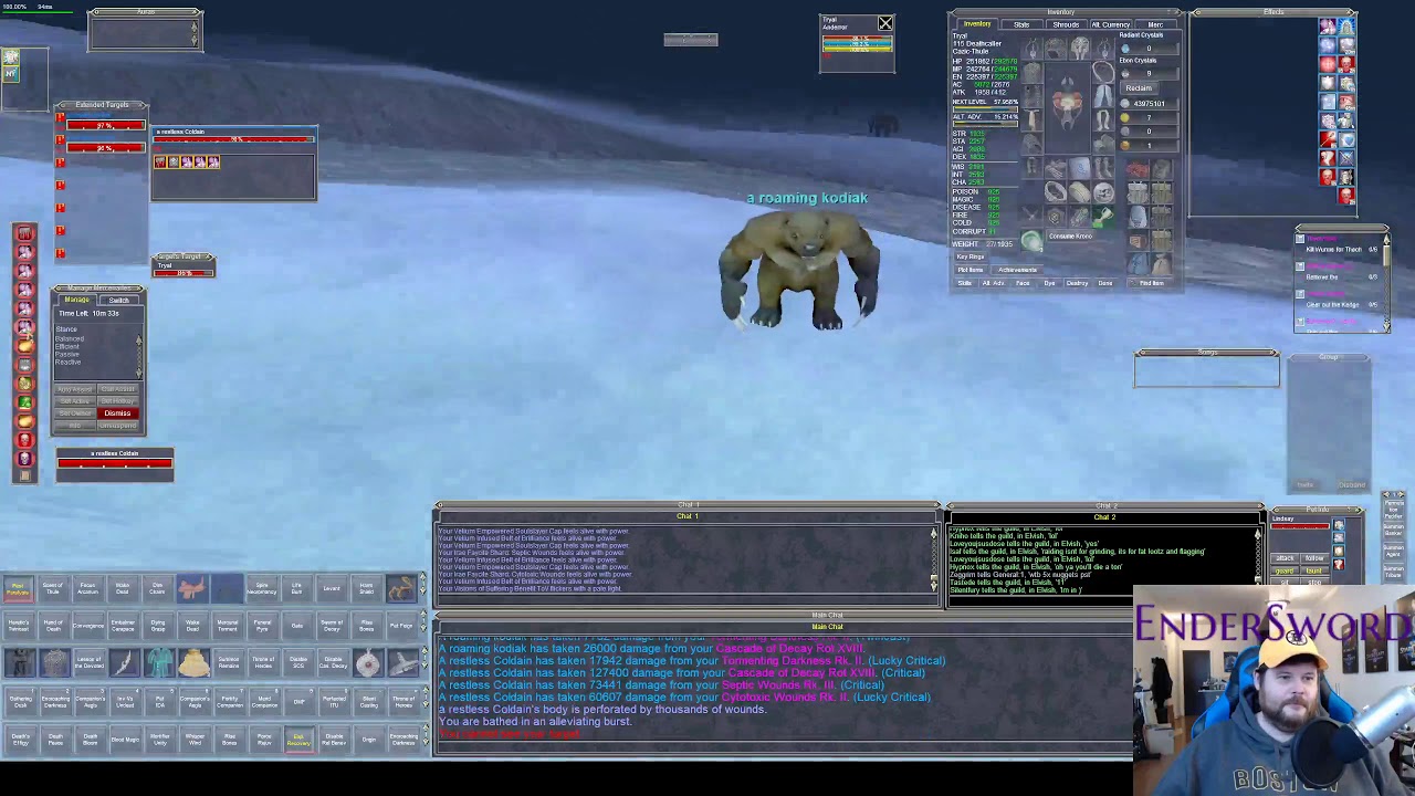 Everquest Necro Root Rotting Guide - Great Divide Level 115