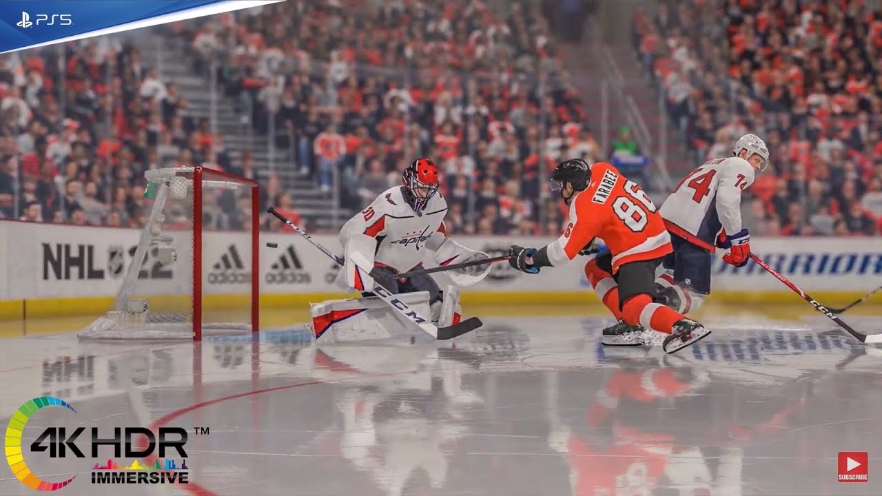 Washington Capitals vs Philadelphia Flyers 4K! Full Game Highlights! NHL 22 PS5 Gameplay
