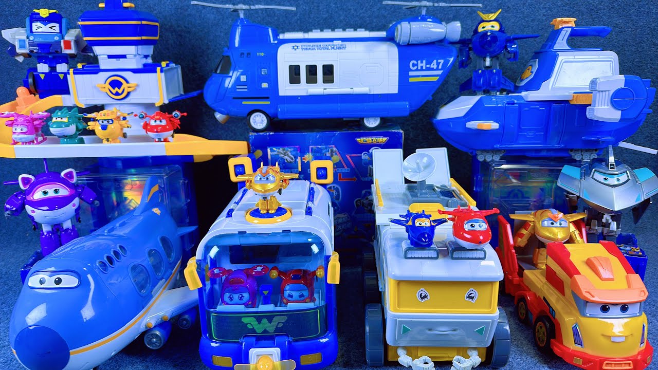 24-minutes of satisfying unboxing, cool Super Wings Space Base Set Series ASMR | Review Toys