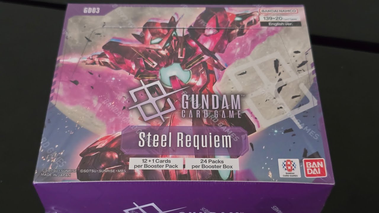Cardboard Masochist: Gundam TCG Steel Requiem Box Opening 