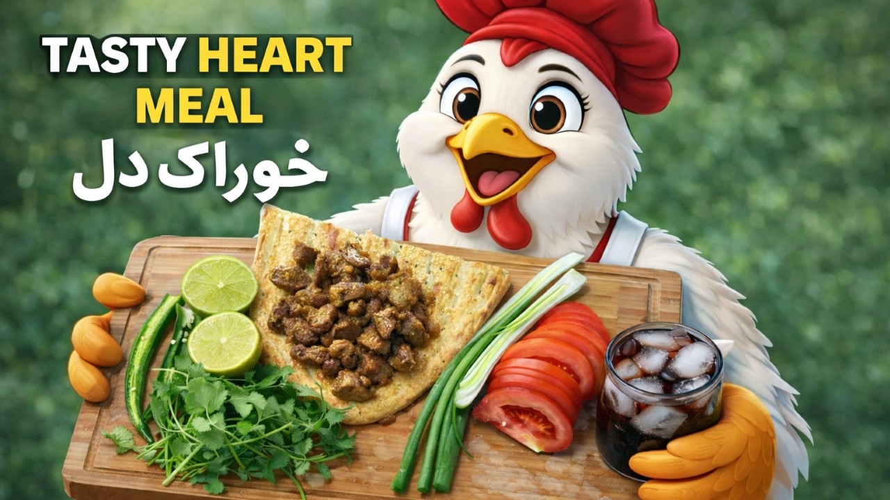 best chicken heart recipe خوراک دل مرغ